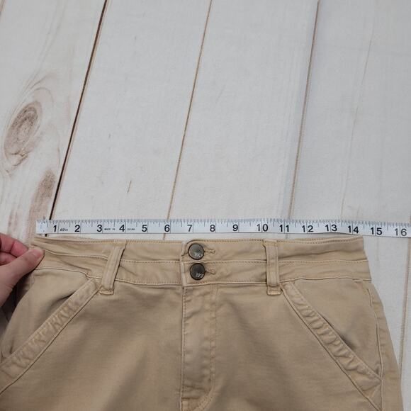 BKE Carmie mid rise boot bootcut stretch pants tan trousers - Picture 4 of 8